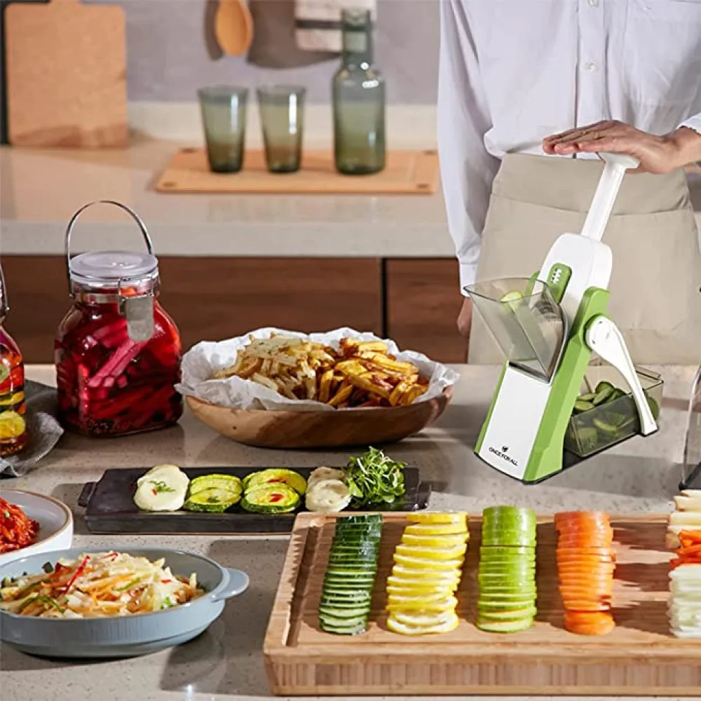 Adjustable Slicer,slicer vegetable cutter,Mandoline Slicer,Vegetable Slicer, Food Chopper,Vegetable Cutter,Quick Dicer Fruit French Fry alternate view