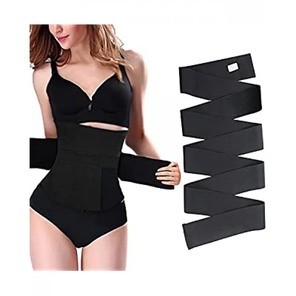 Adjustable Waist Trainer for Women,Slimming Belt with Tummy Sauna Bandage Wrap, Waist Trimmer Belt Belly Body Shaper Compression Wrap, Plus Size Corset Waist Trainer for Women and Men