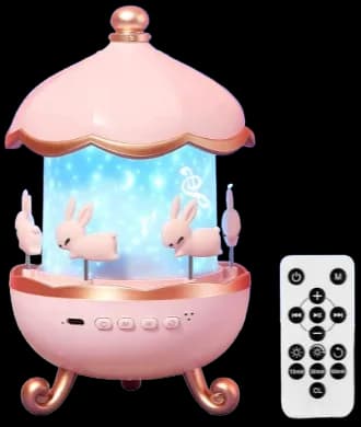 Kids Night Projector Lamp With Music Starry Sky Projection Small Night Light With Bluetooth Audio Speaker
